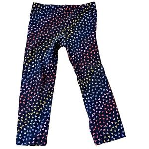 Rainbow heart print leggings